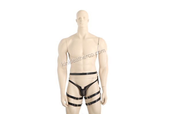 Men's Erotic Leather Clothing-SYBTS0069