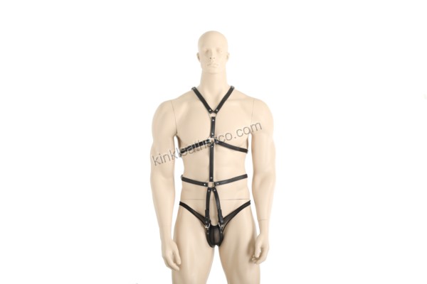 Men's Erotic Leather Clothing-SYBTS0066